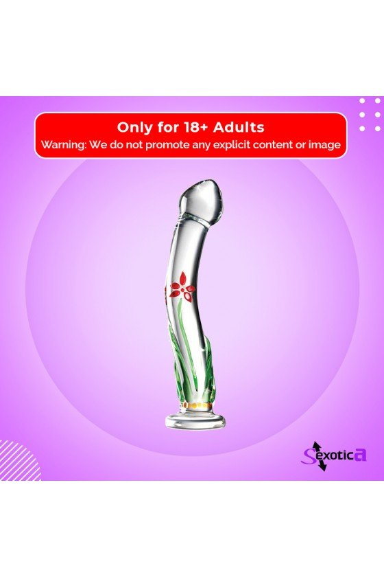 Flower Crystal Glass Dildo...